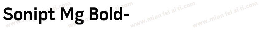Sonipt Mg Bold字体转换